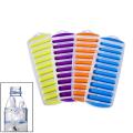 Easy Push Pop Out Round Mini Ice Cube Trays With Flexible Silicone Bottom. 
