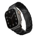 Uniq Osta Apple Watch Ultra Steel Link Strap with self-adjustable links fits 49/45/44/42mm – Midnight Black. 