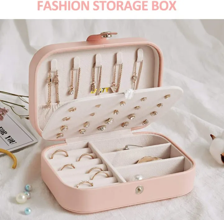 MyleCart%20Dual%20Layer%20Flap%20Jewelry%20Box%20Women%20Display%20Storage%20Case%20Large%20PU%20Leather%20Jewelry%20Holder%20with%20Earring%20Flap%20Lock%20for%20Earring%20Ring%20Necklace%20Bracelet%20-%20Image%204