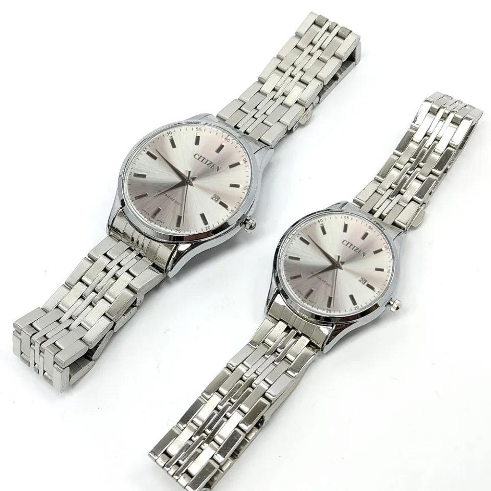 Couple Watches Branded Stainless Steel Fashion Quartz Waterproof