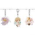 Anime Natsume Yuujinchou keychain Natsume-Takashi Madara cute fun cartoon acrylic key chain Pendant jewelry kawaii sleutelhanger. 