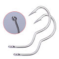 【HOT】 FTK 12Pcs/Pack High Carbon Steel Fishing Hooks Automatic Flip Sharp With Ring 6-13# Barbed Fishhook For Carp Fishing Accessories. 