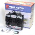 New RC Tech 6 CH Flight Simulatorr Remote Control w/ Software for Helicopters/ Airplanes. 
