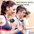 Neck band Fan 360 Degree USB Fan Rechargeable For Outdoor Office Sport Hand Free Mini Neck Double Fans 3 Speed Adjustable Mini Fan Portable Lazy Neck Hanging Style Dual Cooling Fan Hands Free. 