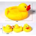 Pack Of 3 Small & 1 Big Duck Kids Bath Toy Chu Chu Ducks - Yellow. 