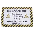 Quarantine Birthday Banner Polyester Material for Home Decoration. 