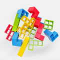 Tetra Tower Balance Stacking Blocks Game, Board Games for 2 Players+ Family Games, Parties, pcsTravel, Kids & Adults Team Building Blocks Toy. 
