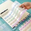 4 Sheets Sticky  Tabs Writable File Tabs Flags Notebook Books Page Markers. 