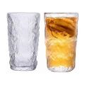 Drinkware Glass Set of 6 – Frosted glacier Glassware set. 