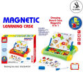 2 in 1 Magnetic Writing and Drawing Learning Case First / Second Classroom Imported High Quality - Educational Writing And Drawing Board Magnetic Whiteboard Magnetic Learning Case for Kids with Alphabets and Numbers Toy Best Birthday Gift For for Kids. 