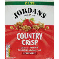 Jordans Country Crisp  delicious crispy and crunchy oat clusters with strawberry oatmeals 400g. 