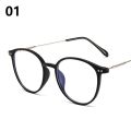 5 Colors Trendy Transparent Round Frames Anti Blue Light Glasses/ Men/Women Metal Frame Reading Plain Glasses Nearsighted Eyewear. 