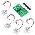 Conventional 4Pcs 50KG Human Scale Load Cell Weight Sensors+HX711 Module Body Load Cell Weighing Sensor Pressure Sensors Measurement ToolsTo. 