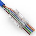 RJ45 CAT5 & CAT5E Pass Through Modular Plug Network Connector (100 Pieces). 