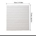 Pack of 3 Self-Adhesive 3D Foam Sheet For Brick Wall PE Foam Sheet Wall Sticker Brick Wall Sheet for Living Room Kitchen Bathroom. 