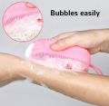 Silicone Body Brush and scrubber, Efficient cleaning with Hole in it. 
