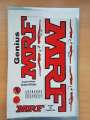 (Pack of 2) English Cricket Bat mrf Sticker Medium quality. 