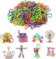 Dream Colorful Activity Sticks Building Blocks for Kids - Creative Construction STEM Toy - 100+ Stick Blocks Set for Educational Play. 