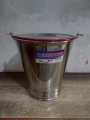 Mirror Finishing Bucket Balti With Lid 10 Liters Stainless Steel. 