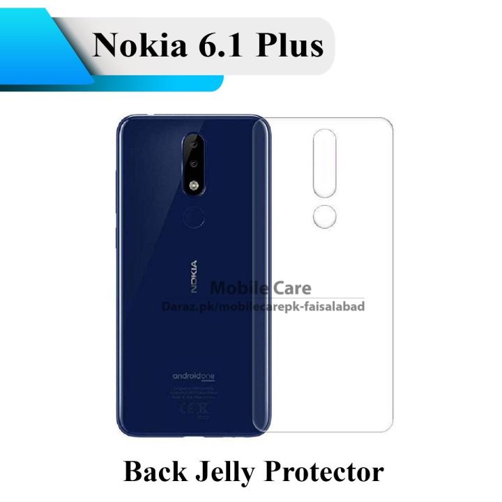 Nokia 6.1 Plus Back Clear Jelly Protector Soft Film Protection Hydrogel Fim Protector For Nokia 6.1+ - MobileCare