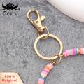Carat Rainbow Keychain Colorful Polymer Clay Keychain Cute Unique Accessory for Phones Bags Id Card Holder Accessory. 
