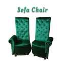 2 Modern Sofa High Big Chair Desigen 2 Seater Dark Green valvet Colour With 2 cousion free {Special Offer available}.... 