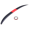 Universal Car Spoiler, Adjustable Rear Trunk Spoiler Lip Roof Tail Wing Accessories, Black+Red. 
