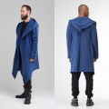 pop it Men Women Cardigan Hooded Cloak Cape Coat Long Jacket Trench Outwear Overcoat. 