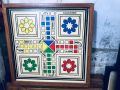 21 Inch Handmade Wooden Ludo Board Game | Extra Large Heavy Wood Ludo | Premium Family Board Game for Kids & Adults. 