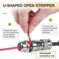 Fast Wire Stripping and Twisting Crimping Tool Drill, Electrical Wire Connector Twister. 