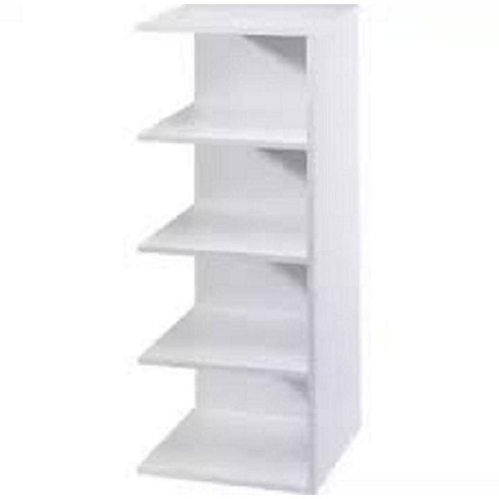Side Table with Shelves Book Rack
