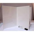 Pack of 3 Stationary Magic Whiteboard Copy for Kids Writing  easy to remove and again Write With Marker & Duster. 
