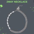 Kpop Enhypen Sadame Merch 2way Necklace Pearl Beads Chain Bracelet. 