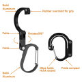 Carabiner Clip and Hook, 2 D-Ring Carabiners Clip, for Travel, Backpack, Leash and Key Chain. 