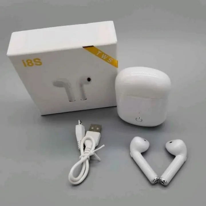 i8s TWS Mini Earphones Bluetooth Headset Wireless Earbuds with Charging Box Daraz.pk