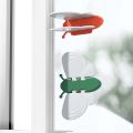 ABS Baby Hole Free Butterfly Wing Door Lock Children's Window Safety Lock Baby Glass Sliding Door Lock Moving Window Protection. 