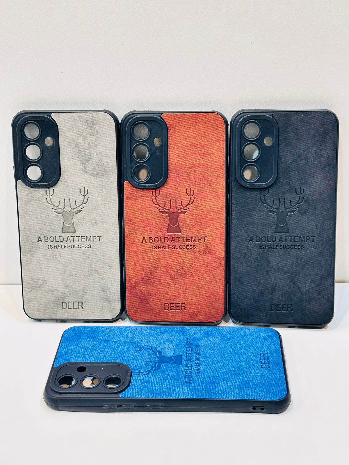 Lahore Mobile Case For Samsung A34 Hybrid Soft TPU Deer Pattern Leather Shockproof Case Cover - Samsung A34 Back Cover 9