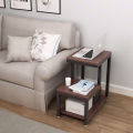 Dotz Modern End Tables, 3-Tier Chair Side Table Night Stand With Storage Shelf For Living Room, sofa side table, bed side table, modern table, 3 tier chair side table, side tables for bed room. 