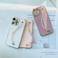 DEL for Vivo Y85 V9 Back Cover with 3D Colorful Wristband Chain Fashion Bracelet Shiny Plating Phone Case Soft Silicone Protective Cover. 