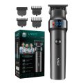 VGR V-987 Professional Digital Display Turbo function 7000RPM Zero Gapped Cordless Pro Self Haircut Hair Clipper Beard trimmer Stainless steel & Ceramic Blade. 