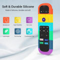 BeesClover Silicone Protective Case Compatible For Roku Tv Series Universal Smart Remote Control Shockproof Protector Cover. 