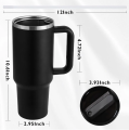 40oz Insulated Tumbler with Straw & Lid – Stainless Steel Double Wall Vacuum Thermal Mug | Hot & Cold Travel Cup | Leak Proof Thermos Flask for Gym, Office & Outdoor. 