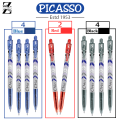 Picasso Oria Pen - Ballpoint - Pack of 10 Pen Box - Ball Pen - School Stationery - Office Stationery - Blue Pen - Red Pen - Black Pen - Zahabia Stationery. 