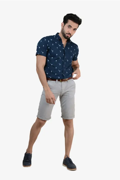 IGNITE%20100%25%20Cotton%20Grey%20Regular-Fit%20Chino%20Short%20for%20Men%20-%20Image%204