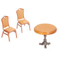 Dollhouse Table Chairs Kitchen Furniture, Vintage Style Miniature Table Chair for House Models for Crafts. 