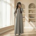 Long Zipper Hoodie Winter Fleece Abaya for Women | Modest Modern Muslim Hijab Wear | Winter Long Coat Jacket. 