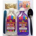 DIY 8 in 1 Crystal Slime Kit for Kids Multicolour with Activator. 
