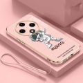 Xiaomi Redmi 14C Stylish Astronaut Rubber Phone Cover Space NASA Glossy Plating Case Shockproof Casing. 