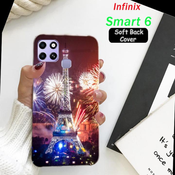 Infinix Smart 6 Back Cover Eiffal Tower - Soft Case Cover