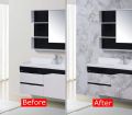 2 Rolls White Marble Contact Paper with Grey Marble Texture for Kitchen Cabinets/Drawers, Bedroom, Living Room and Decorations- Peel and Stick Wallpaper,  Self Adhesive Wall Paper-Large Size: 60cm x 200 cm. 